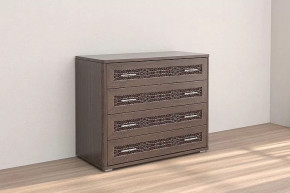 Комод Кэт-4 4 ящика Венге Диал в Нягани - nyagan.mebel-tymen.ru | фото