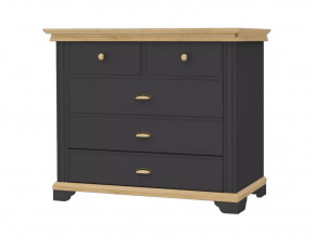 Комод Лиана-1 Дуб Крафт Золотой/Графит в Нягани - nyagan.mebel-tymen.ru | фото