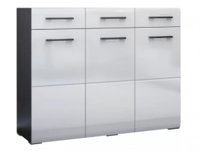 Комод Ненси Венге-Белый глянец в Нягани - nyagan.mebel-tymen.ru | фото