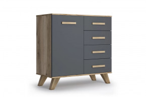 Комод "Вега Скандинавия" Дуб каньон/Силк флай в Нягани - nyagan.mebel-tymen.ru | фото