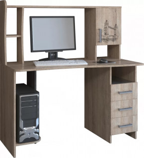 Компьютерный стол КЛ №6.4 Дуб баррик в Нягани - nyagan.mebel-tymen.ru | фото