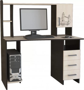 Компьютерный стол КЛ №6.4 Венге/Дуб молочный в Нягани - nyagan.mebel-tymen.ru | фото