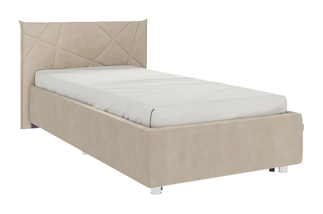 Кровать с основанием Бест 90х200 см капучино (велюр) в Нягани - nyagan.mebel-tymen.ru | фото