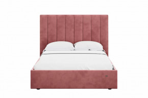 Кровать 1400 Ингрид 312 Велюр Ультра коралл в Нягани - nyagan.mebel-tymen.ru | фото