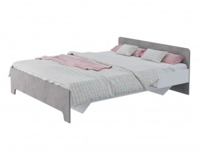 Кровать 1,6 Victor Белый-бетон с основанием в Нягани - nyagan.mebel-tymen.ru | фото