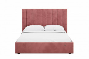 Кровать 1600 Ингрид 312 Велюр Ультра коралл в Нягани - nyagan.mebel-tymen.ru | фото