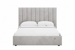 Кровать 1600 Ингрид 312 Велюр Ультра Смог в Нягани - nyagan.mebel-tymen.ru | фото