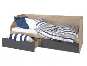 Кровать 800 2 ящика Анталия Графит в Нягани - nyagan.mebel-tymen.ru | фото