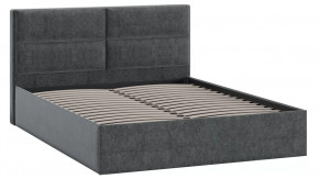 Кровать без ПМ «Глосс» Тип 1 (без подъемного механизма) Микровелюр Jercy Graphite в Нягани - nyagan.mebel-tymen.ru | фото