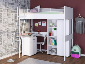 Кровать-чердак Дельта Лофт 20.02.01 с рабочей поверхностью в Нягани - nyagan.mebel-tymen.ru | фото