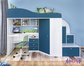 Кровать-чердак Кадет-1 Ярофф в Нягани - nyagan.mebel-tymen.ru | фото