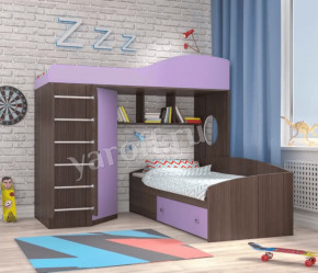 Кровать-чердак Кадет 2 с металлической лестницей Ярофф в Нягани - nyagan.mebel-tymen.ru | фото