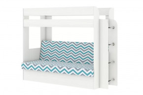 Кровать детская двухъярусная Карамель 75 Бодега светлая WILLY MINT в Нягани - nyagan.mebel-tymen.ru | фото