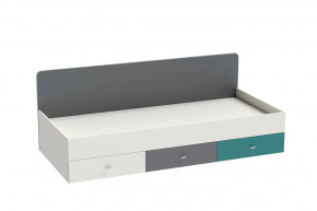 Кровать Клео арт. 010, 900*2000 мм, графит, миндаль, океан Диал в Нягани - nyagan.mebel-tymen.ru | фото