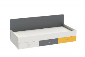 Кровать Клео арт. 010, 900*2000 мм, графит, миндаль, солнечный Диал в Нягани - nyagan.mebel-tymen.ru | фото