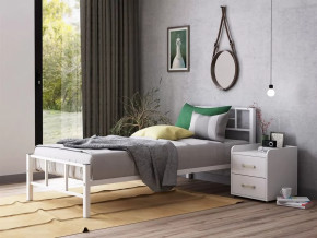 Кровать односпальная Кадис 120х190 Белый в Нягани - nyagan.mebel-tymen.ru | фото