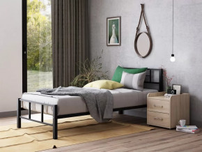 Кровать односпальная Кадис 90х200 Черный в Нягани - nyagan.mebel-tymen.ru | фото