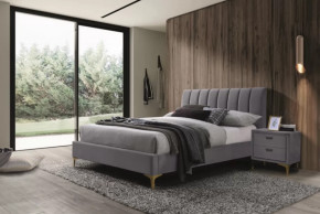 Кровать Рошаль 1600 Серый в Нягани - nyagan.mebel-tymen.ru | фото