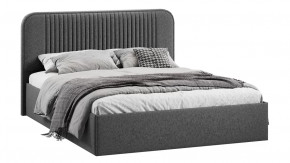 Кровать с ПМ «Тиффани» Тип 1 с заглушиной Микровелюр Jercy Graphite в Нягани - nyagan.mebel-tymen.ru | фото
