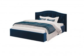 Кровать Стелла, 1600*2000 мм, велюр NEO 27, синий в Нягани - nyagan.mebel-tymen.ru | фото