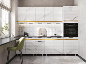 Кухня Милена 2,6м (Мрамор белый софт (Антарес)) в Нягани - nyagan.mebel-tymen.ru | фото