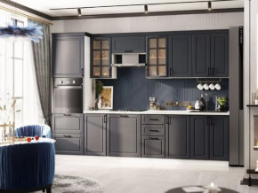 Кухня Николь-1 3 м. Белый/Графит софт в Нягани - nyagan.mebel-tymen.ru | фото