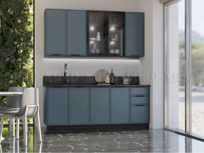 Кухня Николь 2,0/900м (Браш Блю) в Нягани - nyagan.mebel-tymen.ru | фото