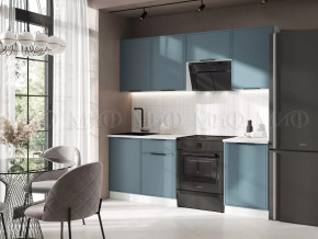 Кухня Николь 2,1м (Браш Блю) в Нягани - nyagan.mebel-tymen.ru | фото