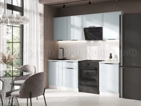 Кухня Николь 2,1м (Браш Деним Блю) в Нягани - nyagan.mebel-tymen.ru | фото