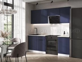 Кухня Николь 2,1м (Холст сапфировый) в Нягани - nyagan.mebel-tymen.ru | фото