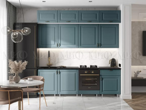 Кухня Престиж 2,4м (Браш Блю) в Нягани - nyagan.mebel-tymen.ru | фото