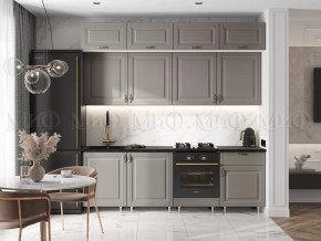 Кухня Престиж 2,4м (Браш текстура Грей) в Нягани - nyagan.mebel-tymen.ru | фото