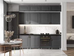 Кухня Престиж 2,4м (Графит софт) в Нягани - nyagan.mebel-tymen.ru | фото