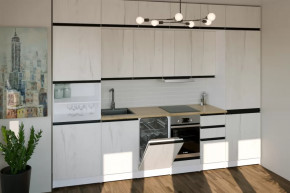 Кухонный гарнитур Амели люкс 3000 мм в Нягани - nyagan.mebel-tymen.ru | фото