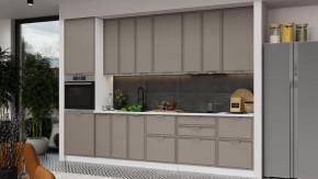 Кухонный гарнитур «Белладжио» №11 Белый, Софт капучино в Нягани - nyagan.mebel-tymen.ru | фото