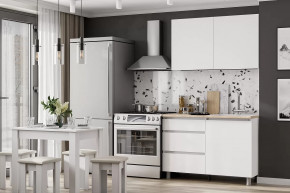 Кухонный гарнитур Денвер 1,2м Серия 2 SAFE Белый/Дуб Сонома в Нягани - nyagan.mebel-tymen.ru | фото