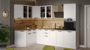 Кухонный гарнитур «Детройт» №5 Белый/Белый глянец в Нягани - nyagan.mebel-tymen.ru | фото