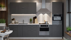 Кухонный гарнитур «Габриэлла» №10 Белый/Титан в Нягани - nyagan.mebel-tymen.ru | фото