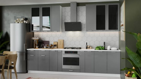 Кухонный гарнитур «Габриэлла» №24 Белый, Титан в Нягани - nyagan.mebel-tymen.ru | фото