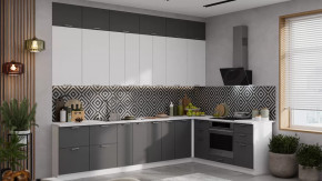 Кухонный гарнитур «Габриэлла» №26 Белый, Сноу, Титан в Нягани - nyagan.mebel-tymen.ru | фото