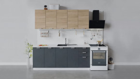 Кухонный гарнитур «Гранита» длиной 200 см в Нягани - nyagan.mebel-tymen.ru | фото