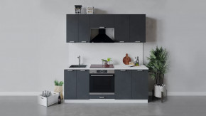 Кухонный гарнитур «Гранита» длиной 200 см со шкафом НБ в Нягани - nyagan.mebel-tymen.ru | фото