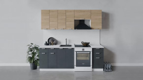 Кухонный гарнитур «Гранита» длиной 220 см в Нягани - nyagan.mebel-tymen.ru | фото