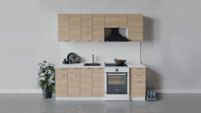 Кухонный гарнитур «Гранита» длиной 220 см в Нягани - nyagan.mebel-tymen.ru | фото