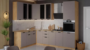 Кухонный гарнитур «Гренада» №16 Дуб Крафт золотой, Холст латте в Нягани - nyagan.mebel-tymen.ru | фото