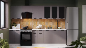 Кухонный гарнитур «Гренада» №3 Белый, Холст Вулкан в Нягани - nyagan.mebel-tymen.ru | фото