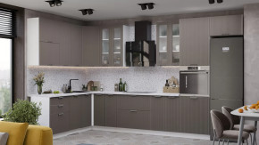 Кухонный гарнитур «Кимберли» №11 Белый, Муссон в Нягани - nyagan.mebel-tymen.ru | фото