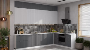 Кухонный гарнитур «Кимберли» №15 Белый, Сноу, Титан в Нягани - nyagan.mebel-tymen.ru | фото