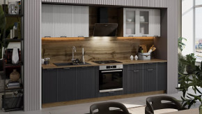 Кухонный гарнитур «Кимберли» №2 Дуб Крафт золотой, Сноу, Муссон в Нягани - nyagan.mebel-tymen.ru | фото