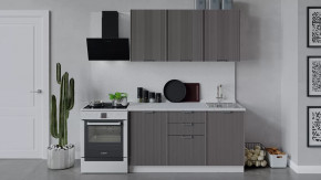 Кухонный гарнитур «Кимберли» длиной 150 см Белый, Муссон в Нягани - nyagan.mebel-tymen.ru | фото